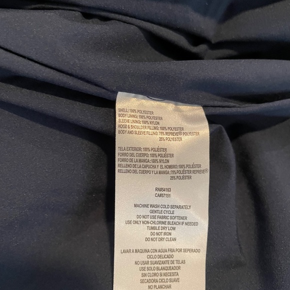 Tommy Hilfiger Ladies Hooded Bomber Jacket XL Blue New with Tags Fast Shipping - Picture 4 of 5